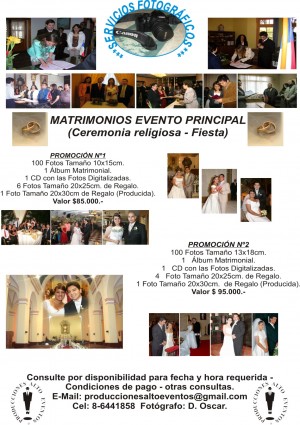 oscar Anuncios de arte, joyas, cosas valiosas en Santiago |  Oscar FOTOGRAFO PARA MATRIMONIOS � EVENTOS � BAUTISOS � BODAS, FOTOGRAFIA PARA BODAS - MATRIMONIOS   FOTOGRAFO PARA BODAS  FOTOGRAFO 