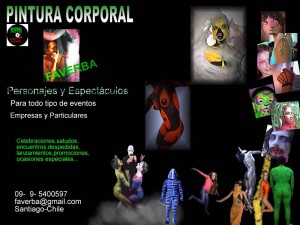 fabian Anuncios de arte, joyas, cosas valiosas en Santiago |  eventos con cuerpos pintados y efectos especiales, produccion de eventos con pintura corporal, danza, teatro