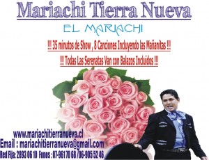 MARIACHI TIERRA NUEVA Anuncios de arte, joyas, cosas valiosas en Santiago |  Serenatas Con Mariachis...Puntuales En Tu Domicilio. Red Fija:28930610, !!! Mariachis De Gran Repertorio !!!